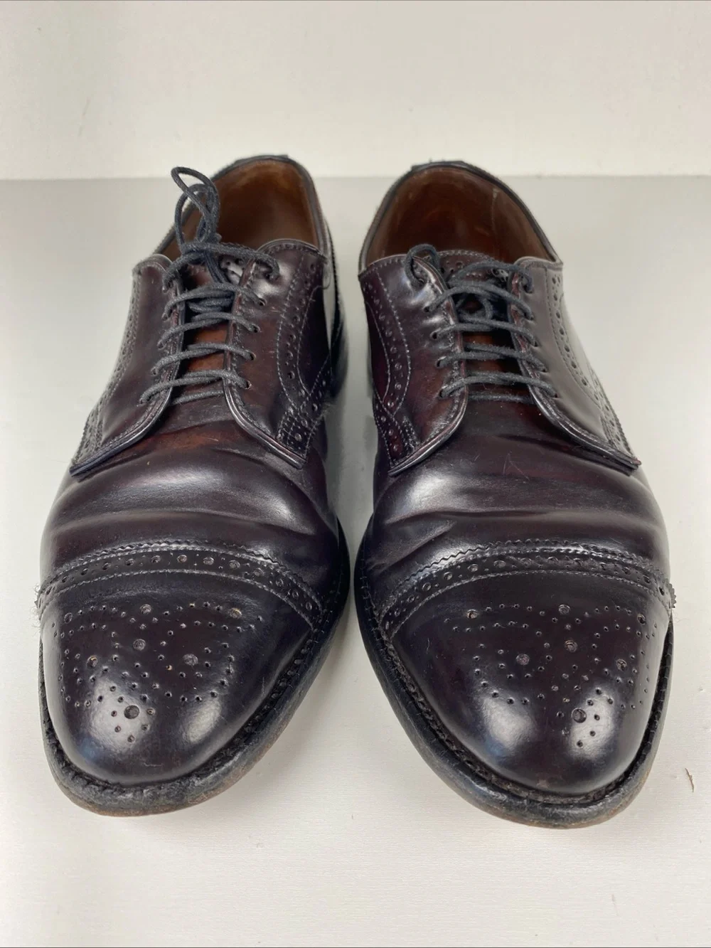 Allen Edmonds Sanford 5297 Shell Cordovan Burgundy‎ Cap Toe Men’s 9D Vintage 95